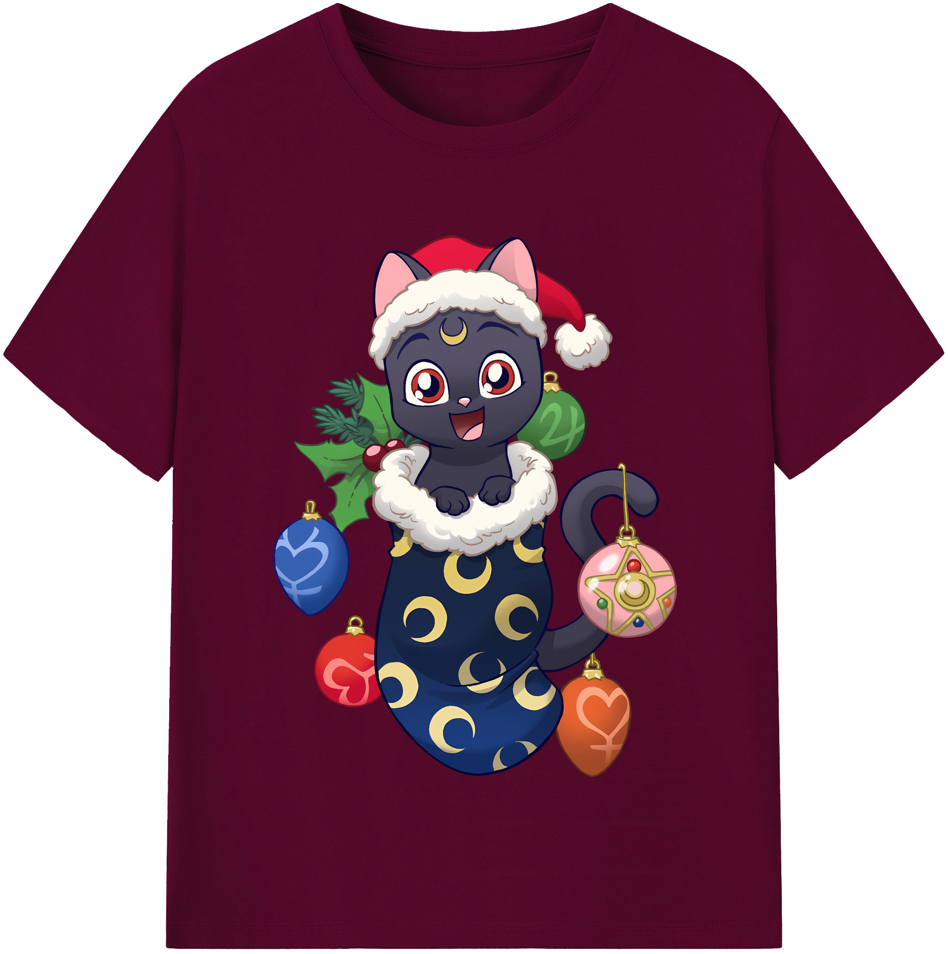 （画像用） 美少女戦士セーラームーン Sailor Moon レディースカジュアルプリントTシャツ（綿100％）